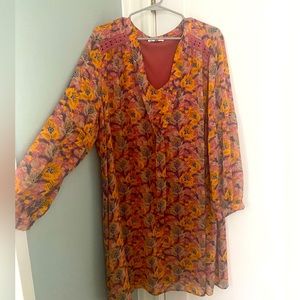 Perfect fall dress worn with boots or flats